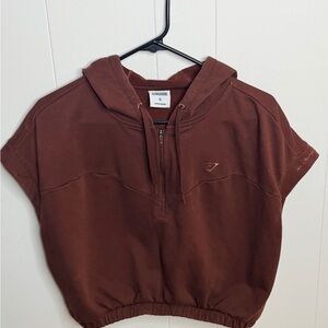 Gymshark Chocolate Short Sleeve Hoodie